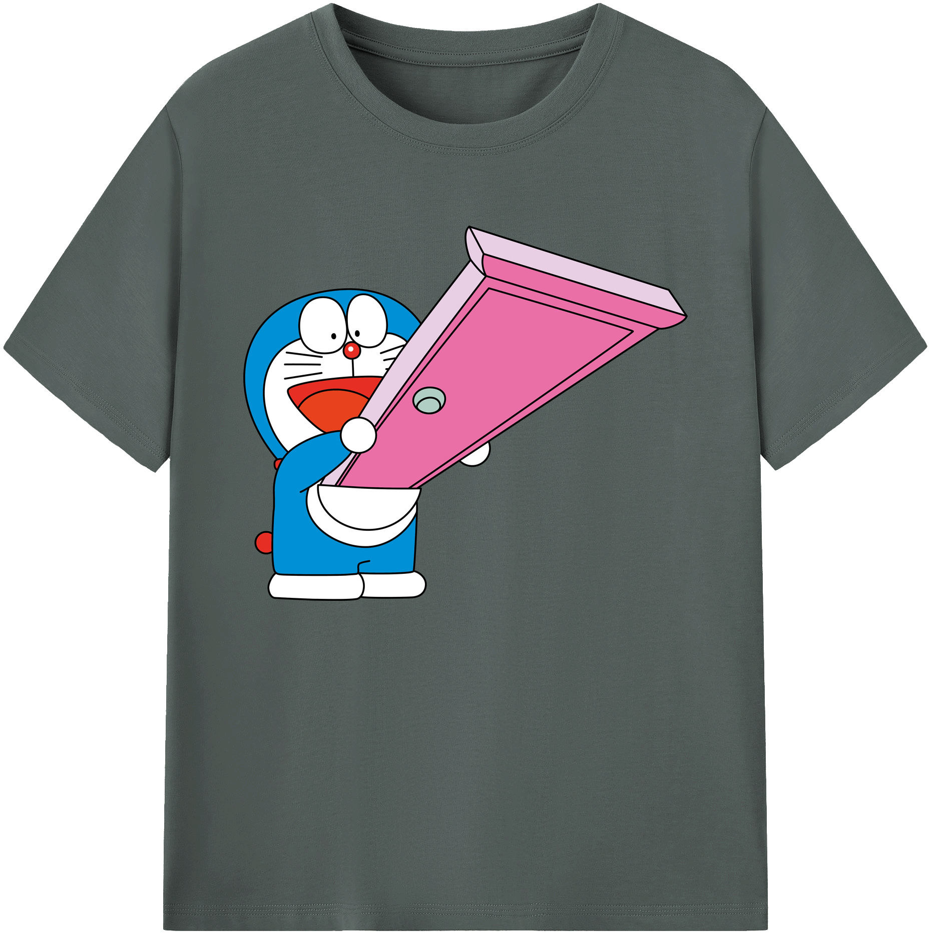 （画像用） ドラえもん Doraemon 綿100％ メンズ半袖Tシャツ｜肌触りやわらか＆通気性
